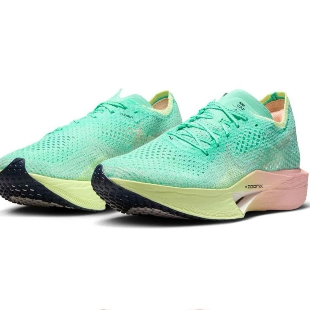 Nike Womens ZoomX VaporFly Next% 3 'Mint Foam Sunset Tint' Sz 7.5 - Picture 5 of 10